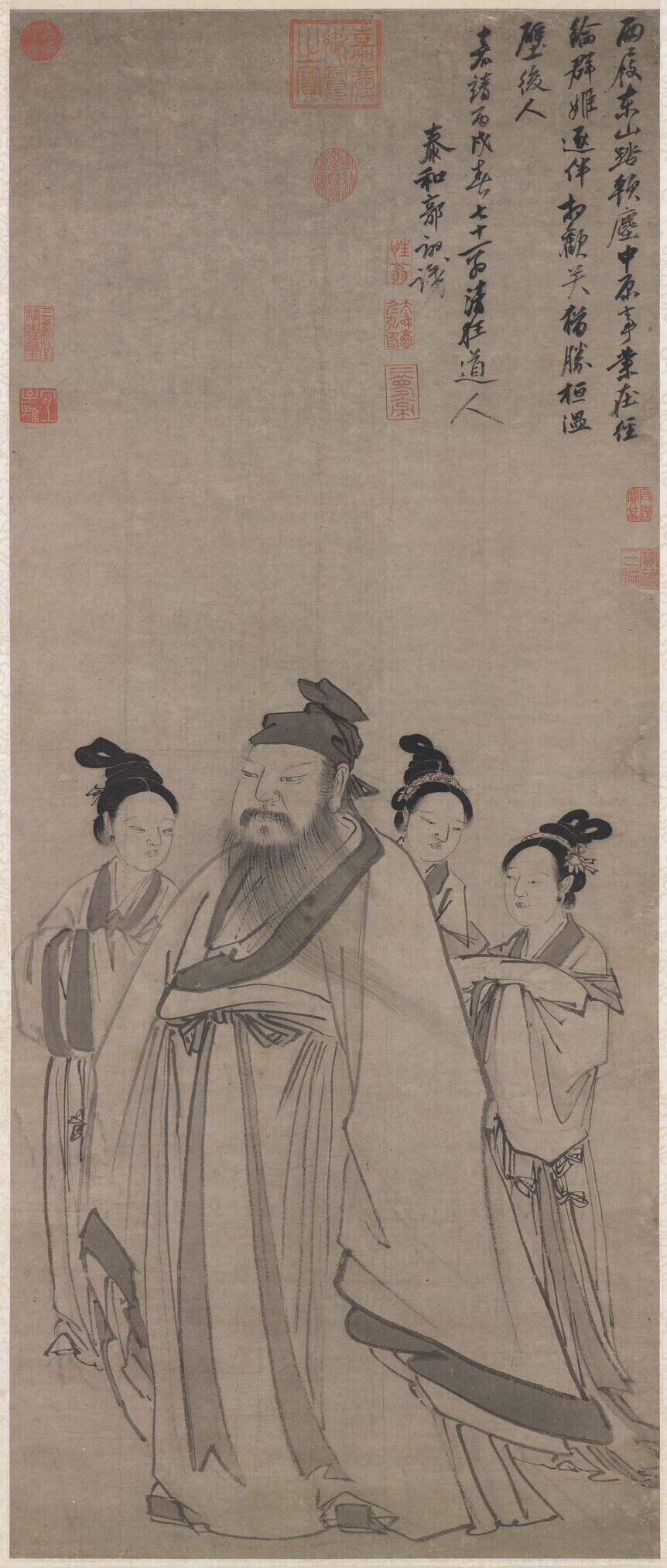 东山携妓图缩略图