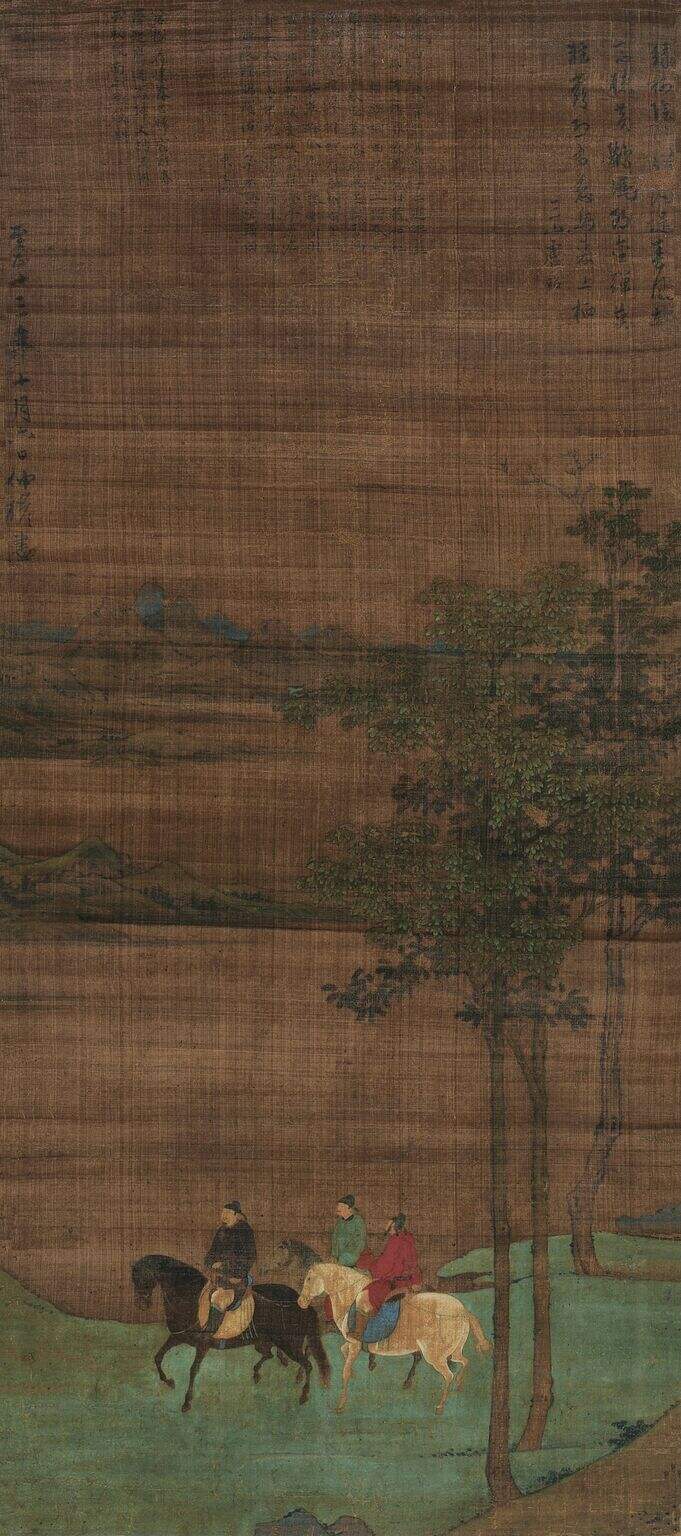 策马江畔图缩略图