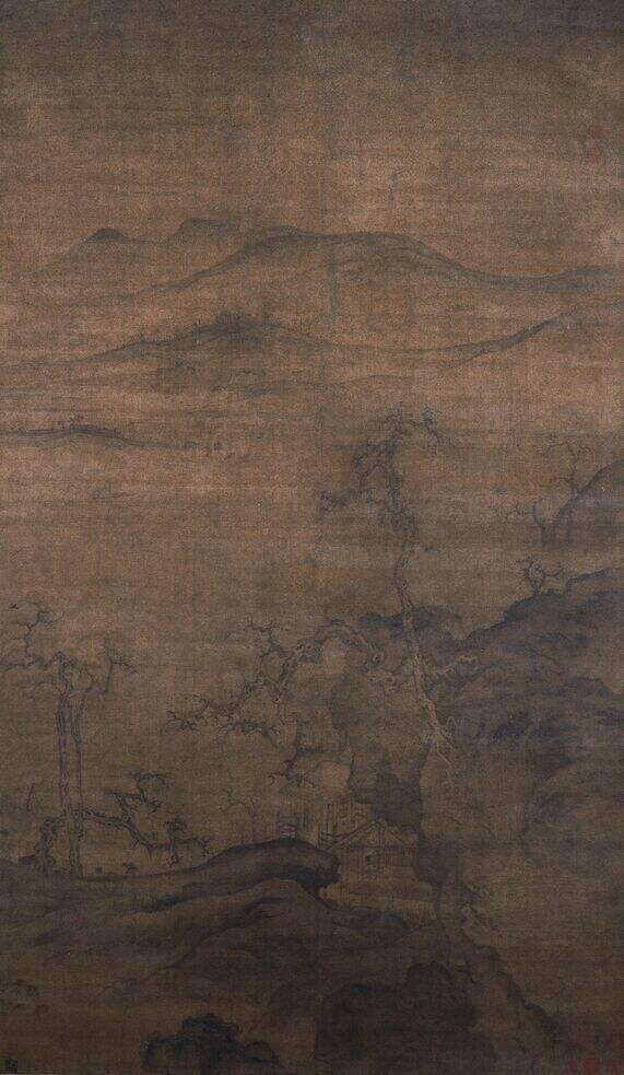 古木遥山图缩略图