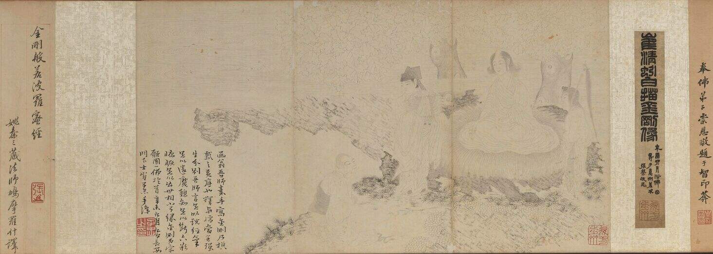 白描佛像图卷缩略图