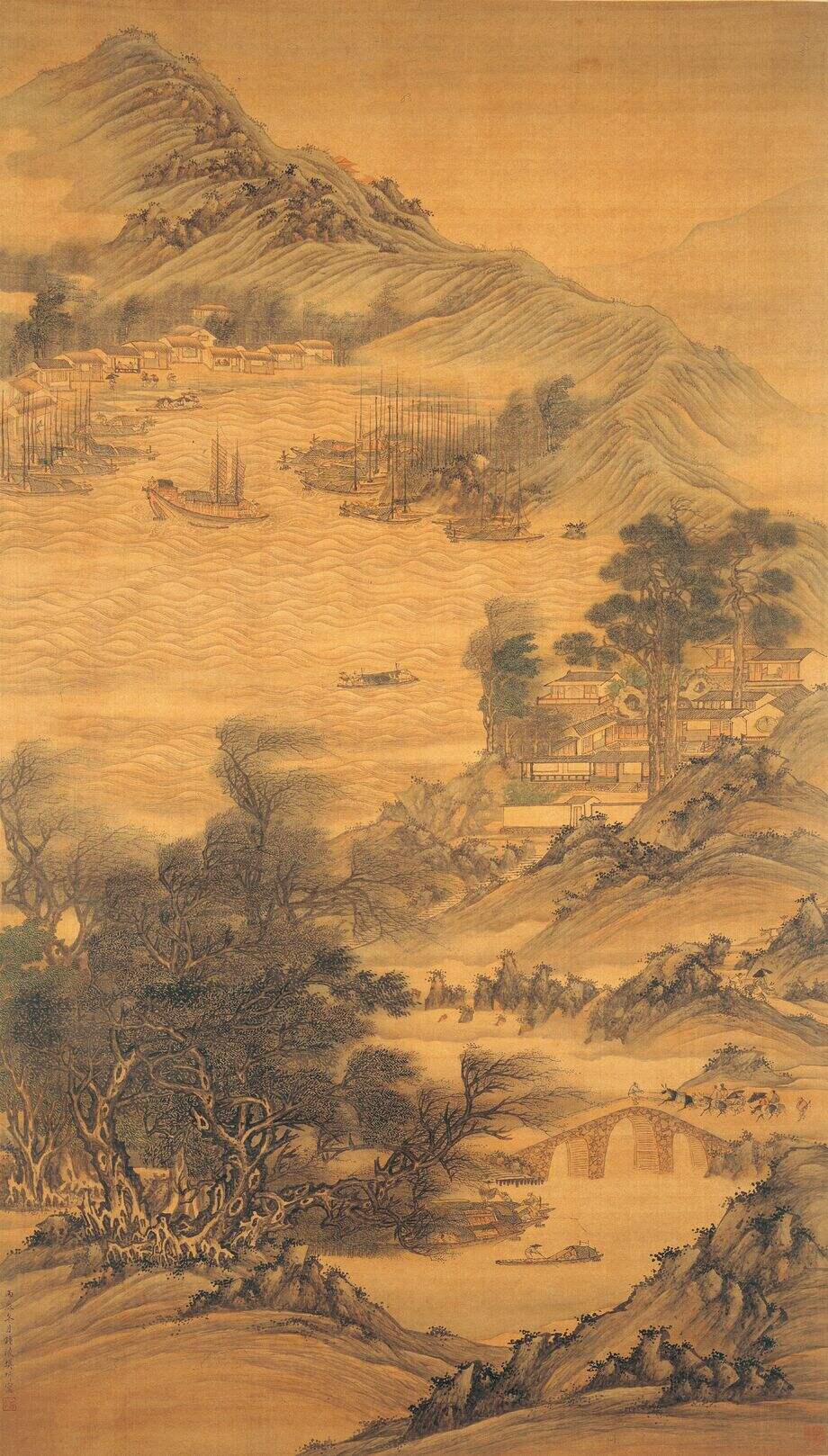 江干风雨图轴缩略图
