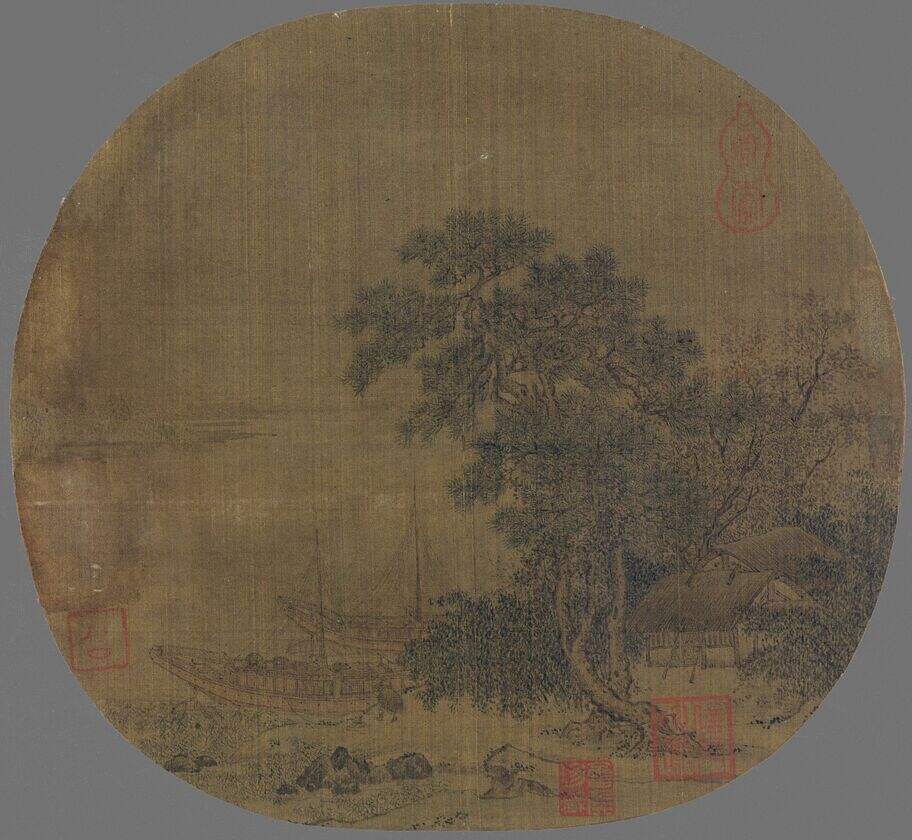 野舟横渡图缩略图