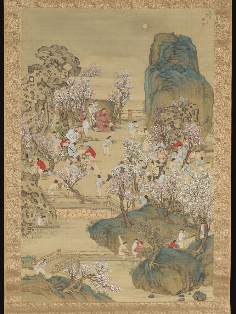芳园醉月图缩略图