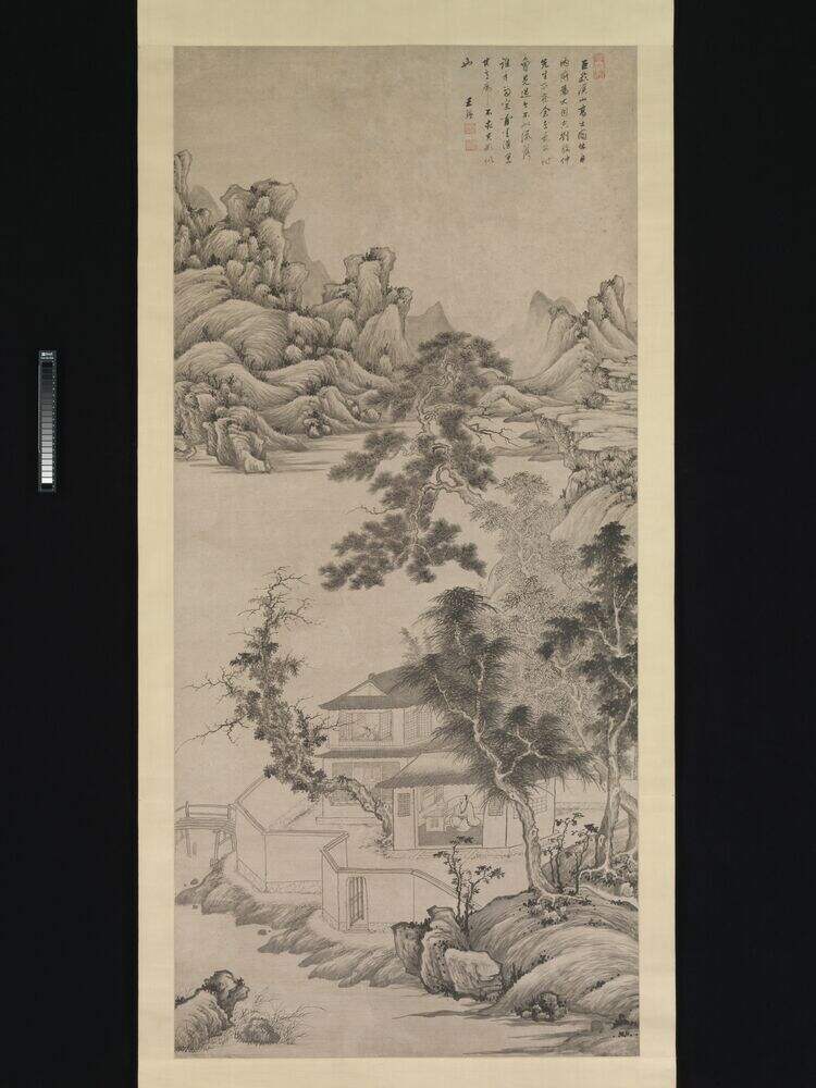 仿巨然溪山高士图缩略图