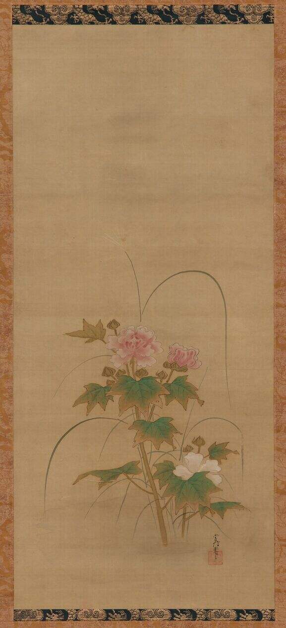 花草对幅之右缩略图