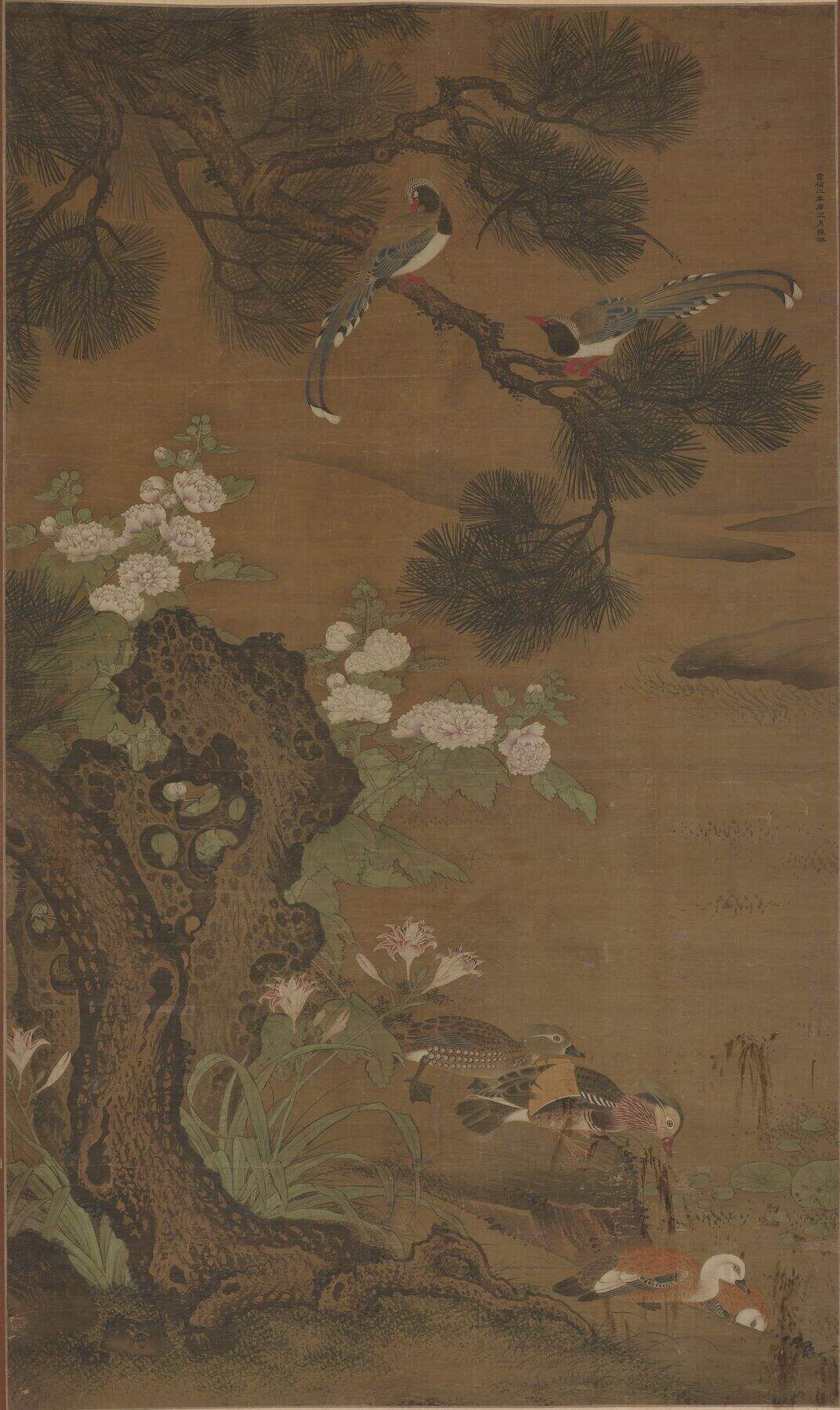 鸳鸯蓝鹊图缩略图