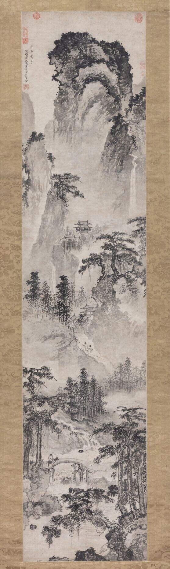 松岩萧寺图缩略图