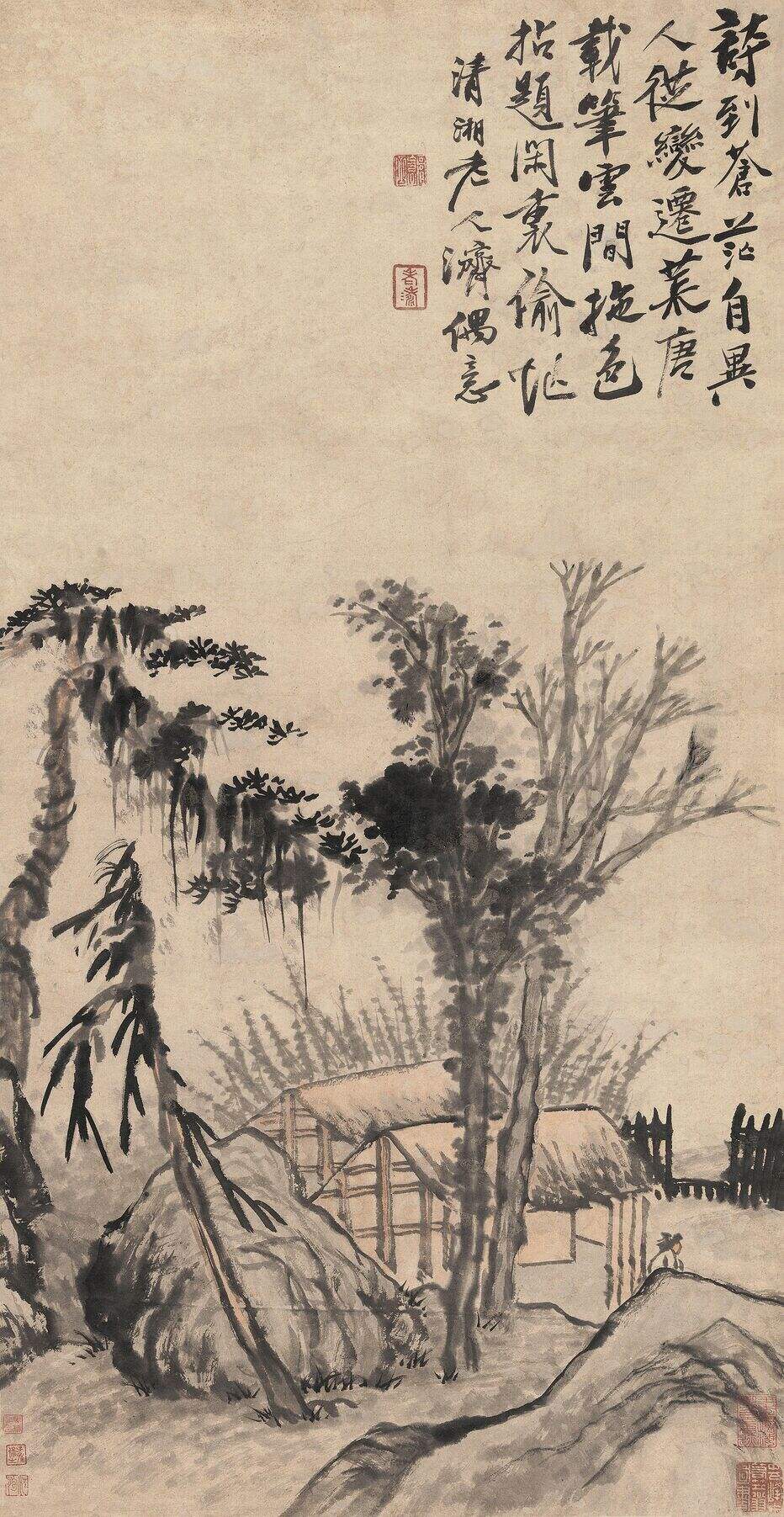 疏林高隐图缩略图