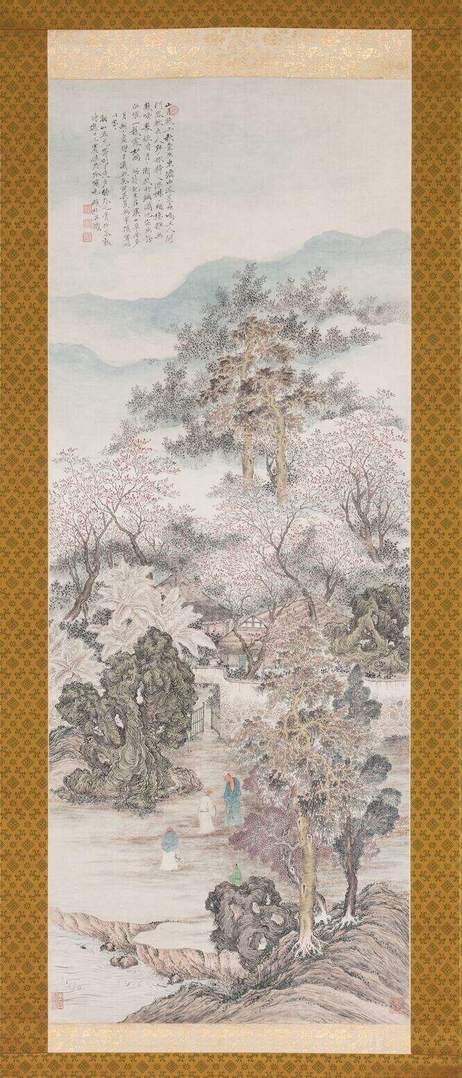 虞山草堂步月诗意图缩略图