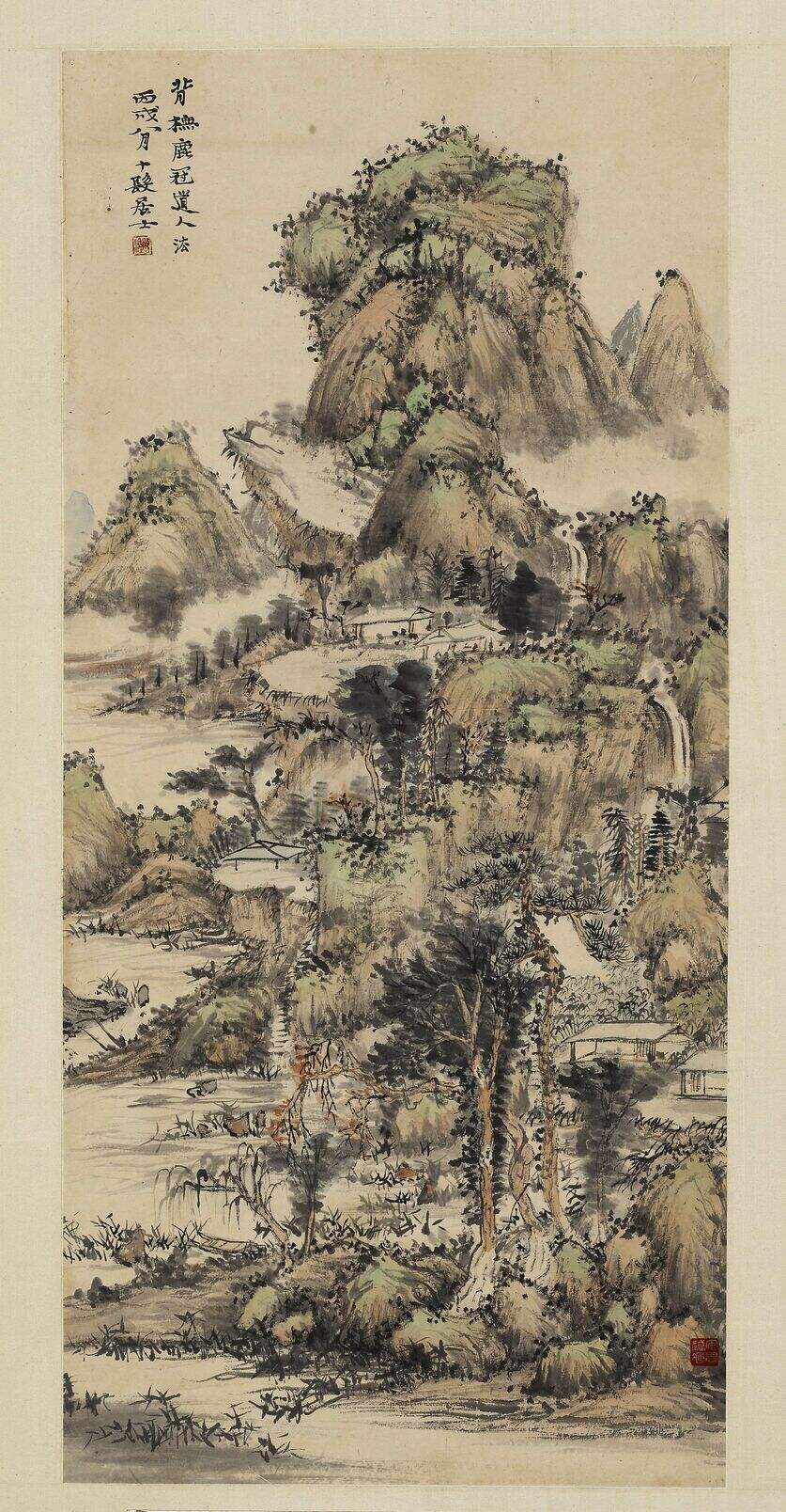 仿杜琼山水图缩略图