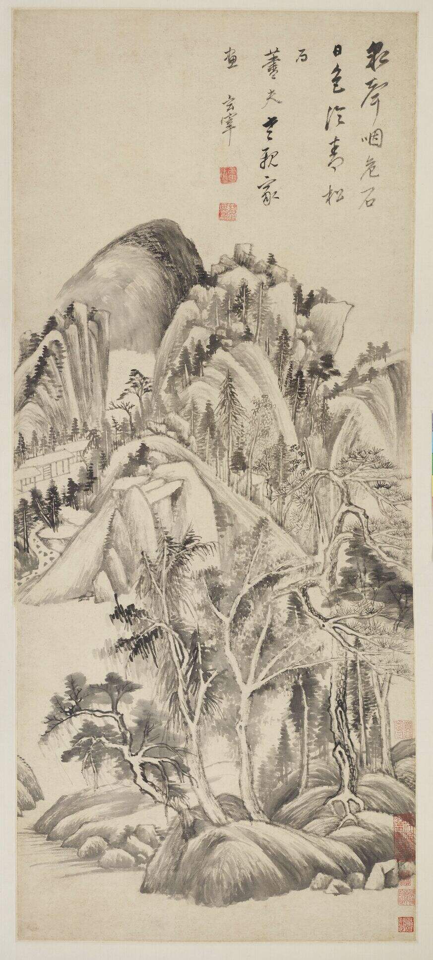 泉石青松图缩略图