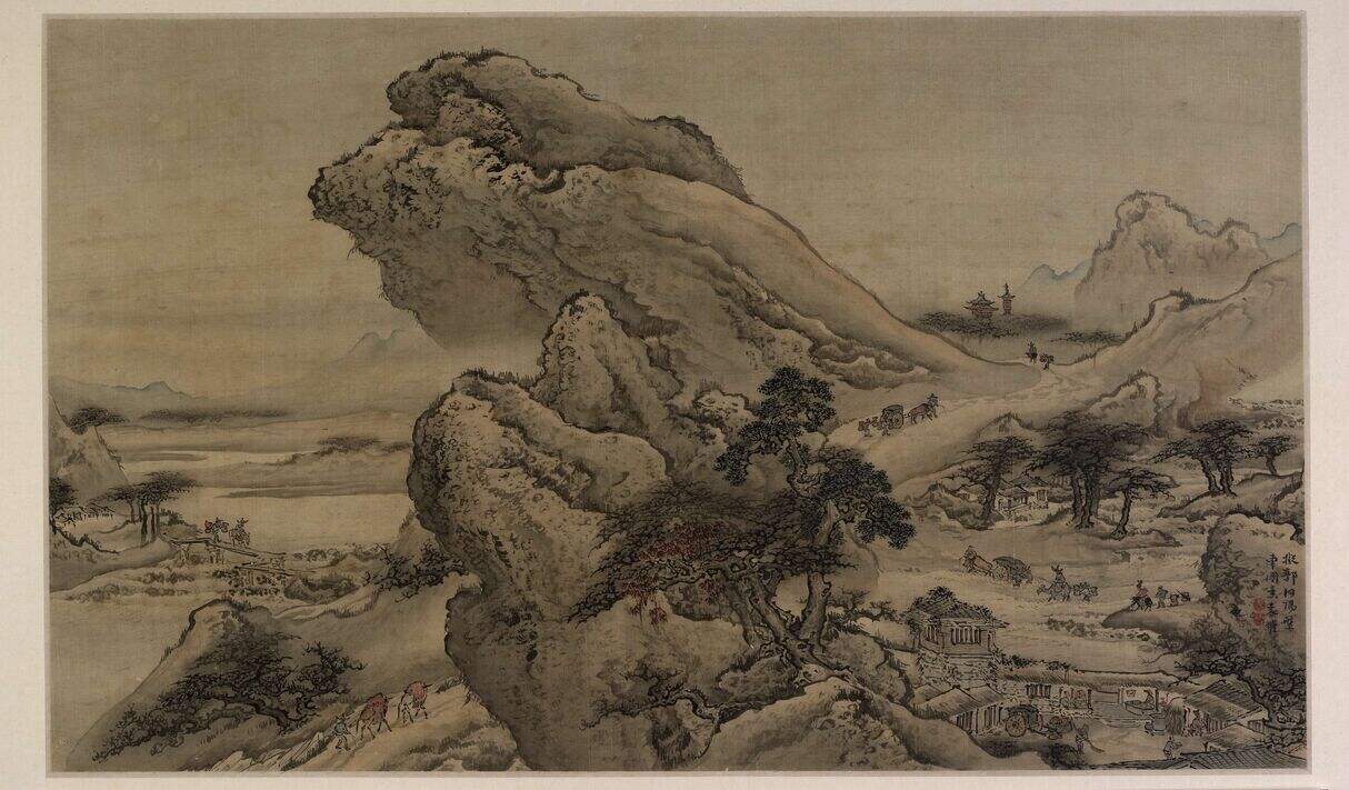 拟郭熙盘车图缩略图
