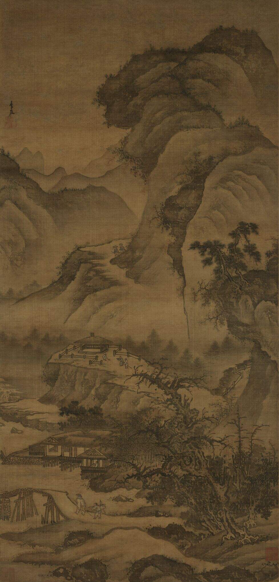 崇山水榭图缩略图