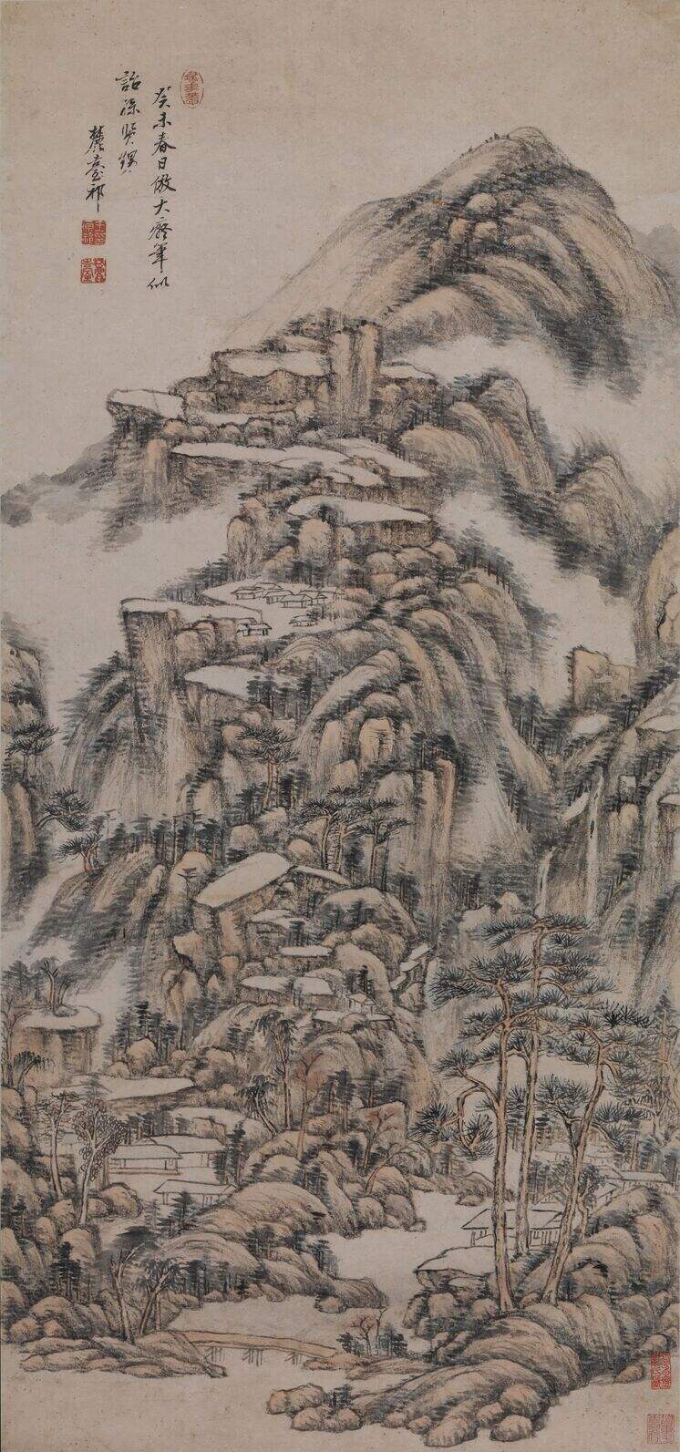 仿黄公望山水图缩略图