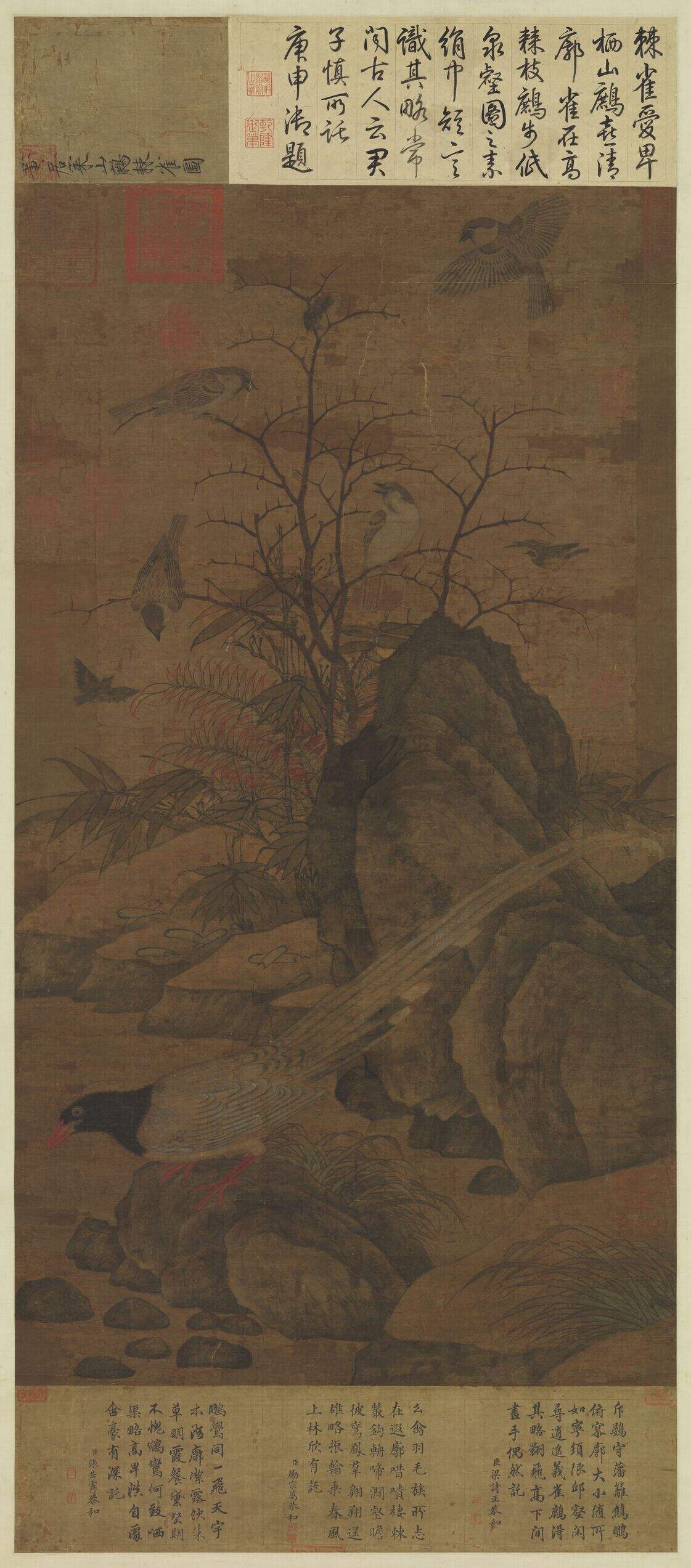 山鹧棘雀图缩略图