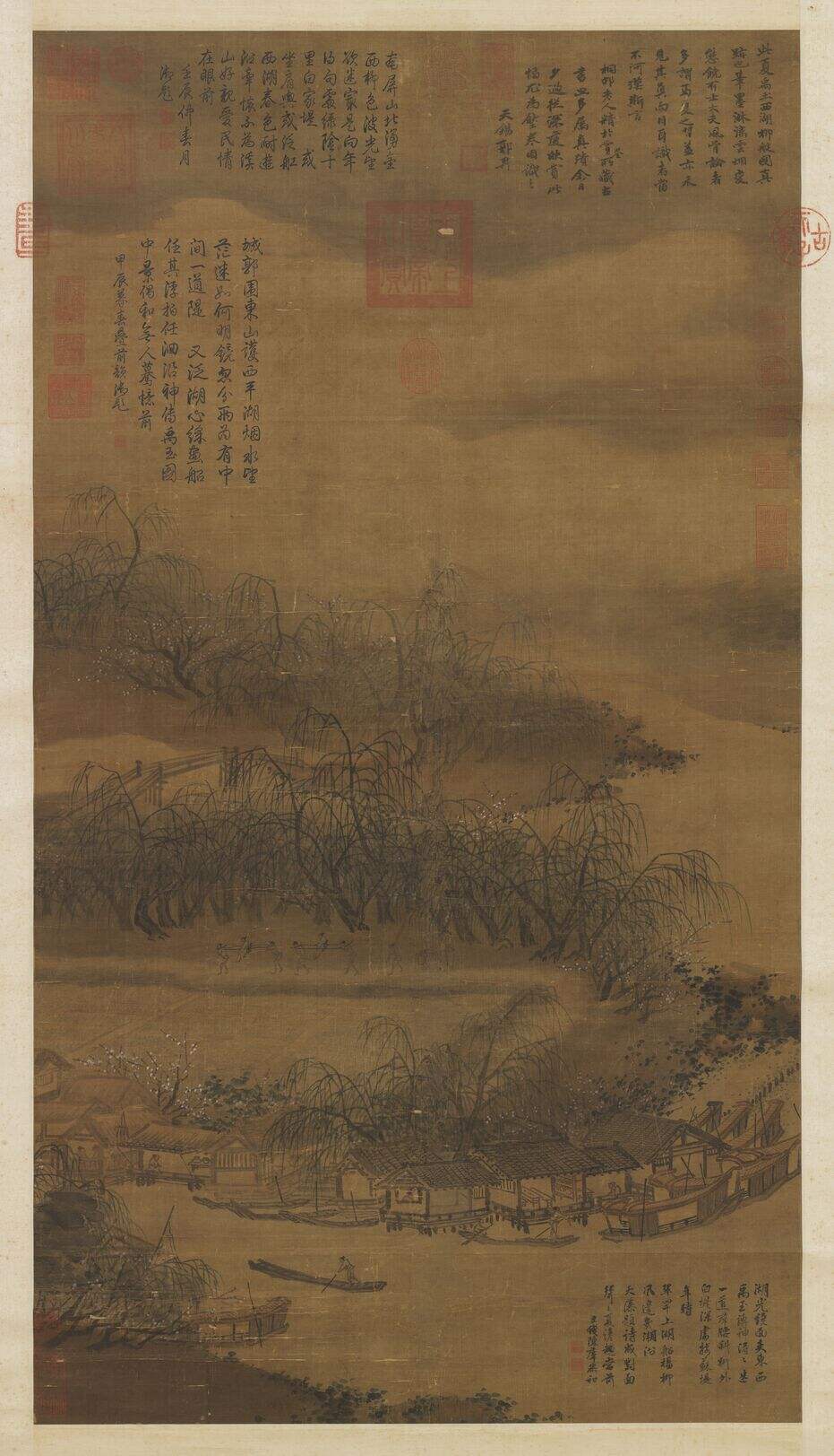 西湖柳艇图缩略图