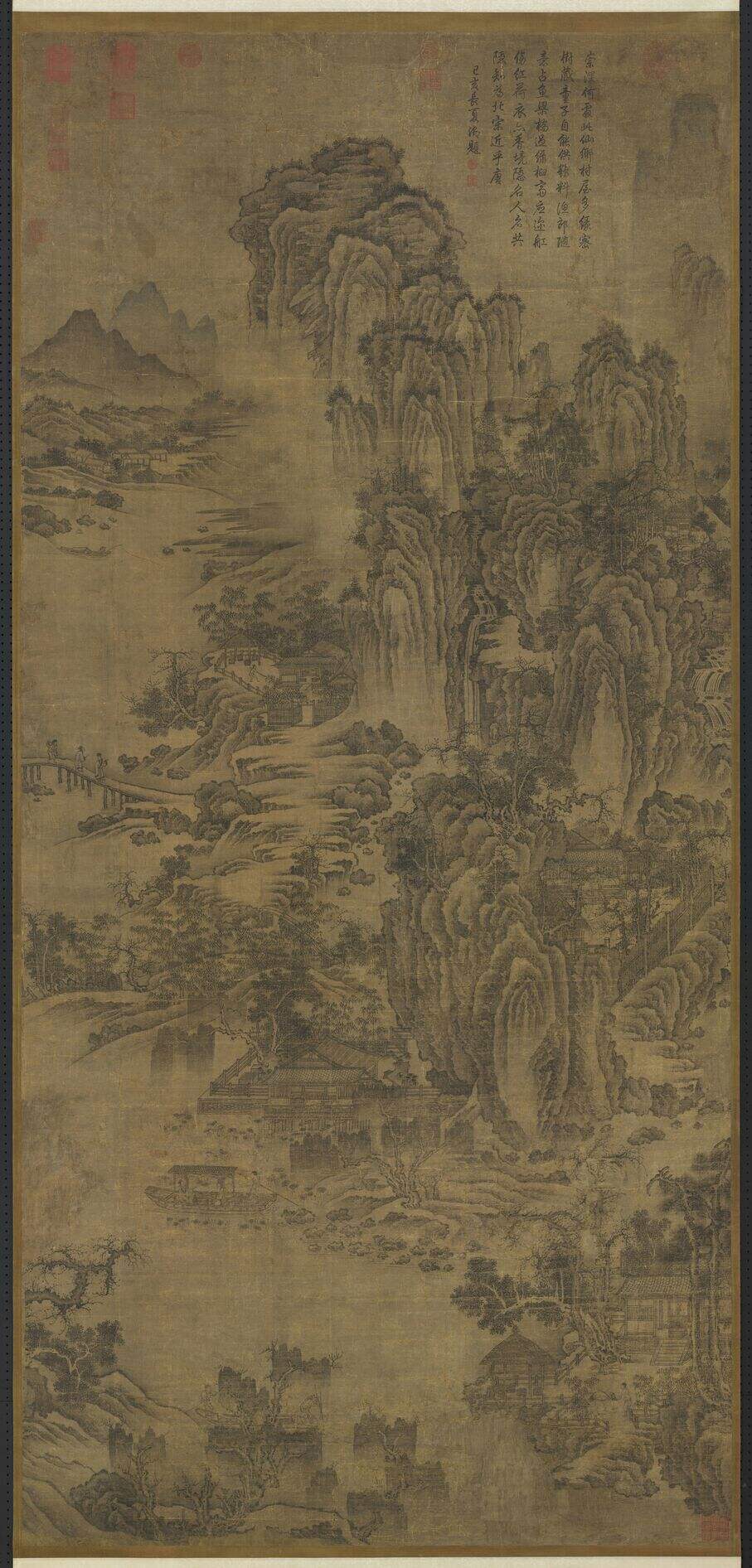深山饲鹤图缩略图