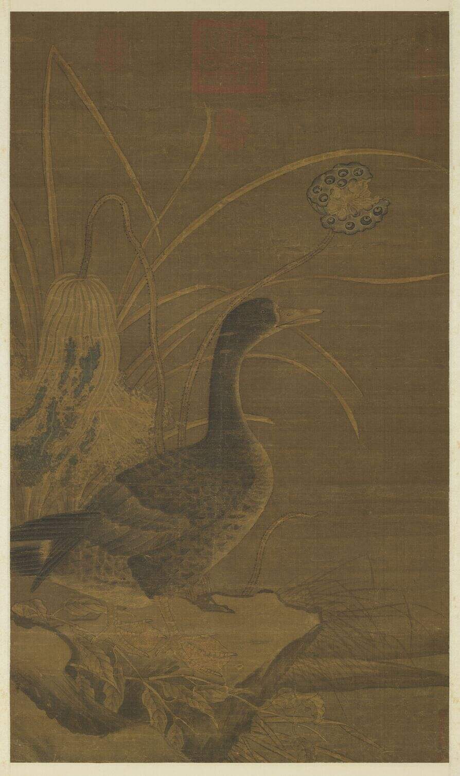 秋荷野凫图缩略图