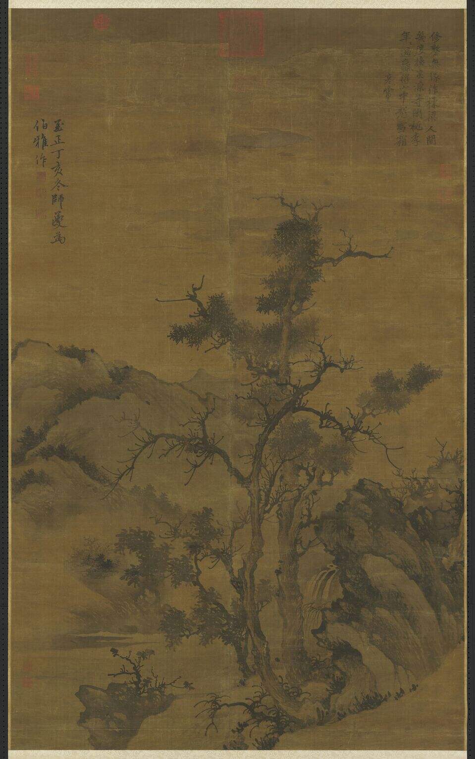 古木飞泉图缩略图
