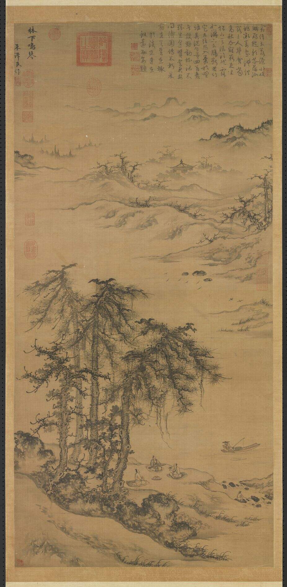 林下鸣琴图缩略图