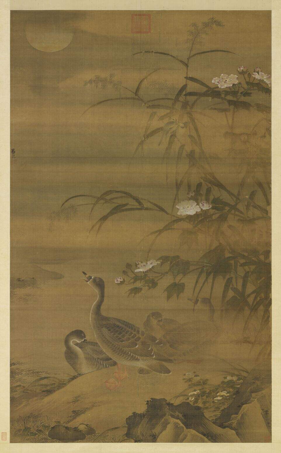 秋渚水禽图缩略图