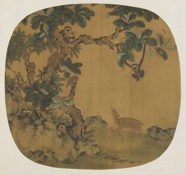 宋元名绘之猿鹿图缩略图