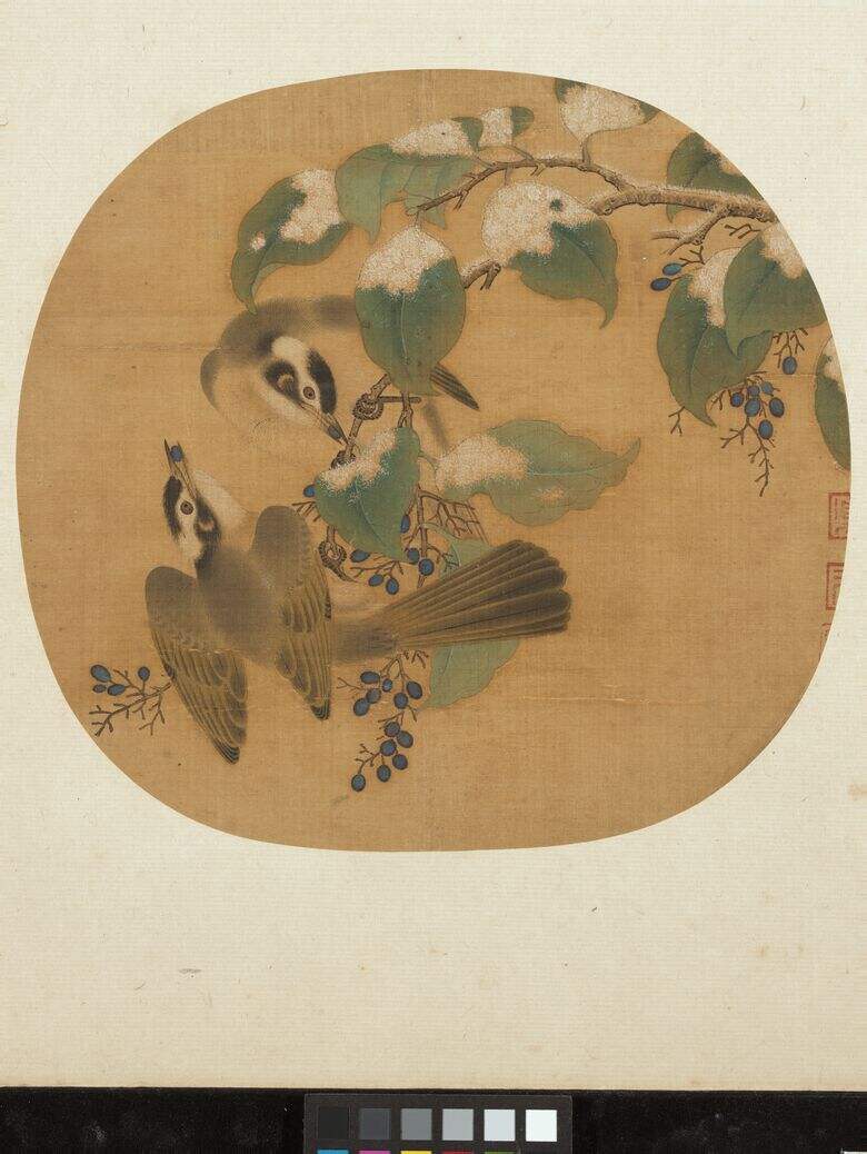 雪景寒禽图缩略图