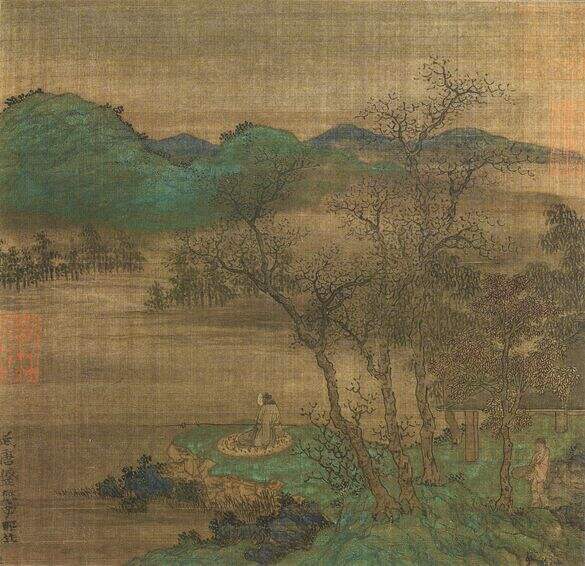 秋江垂钓图缩略图