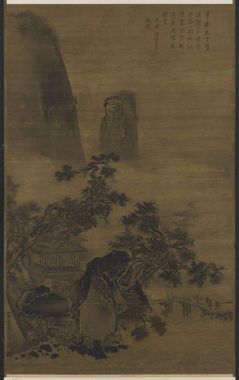 溪桥访友图缩略图
