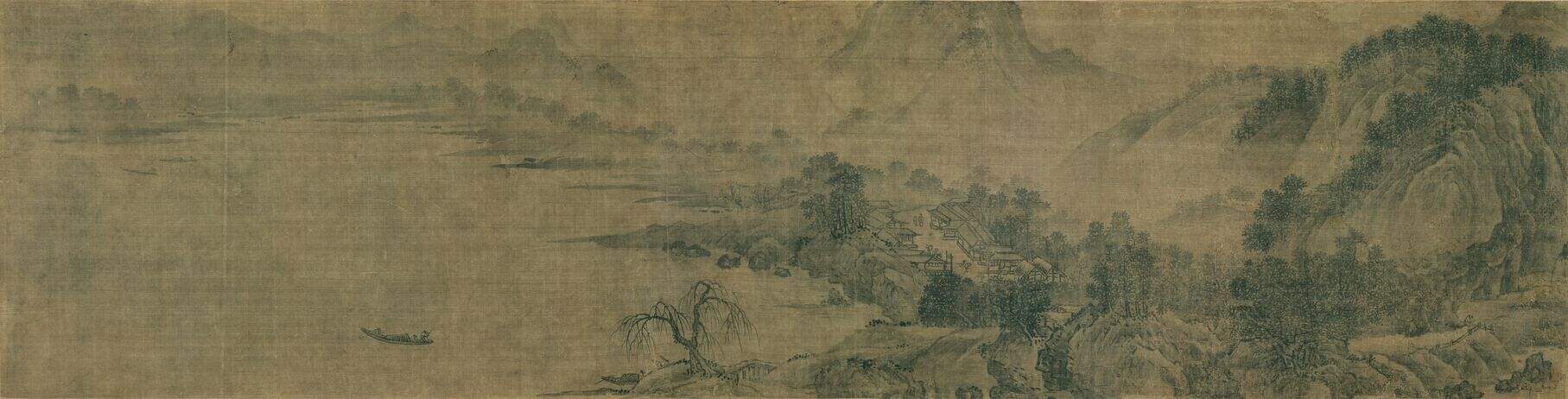 潇湘八景图卷之山市晴岚缩略图