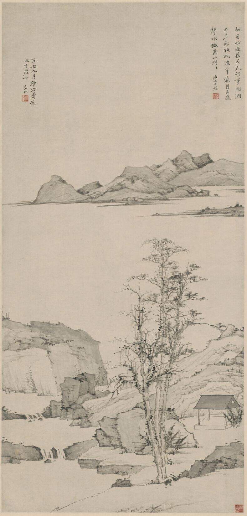 仿倪瓒山水图缩略图