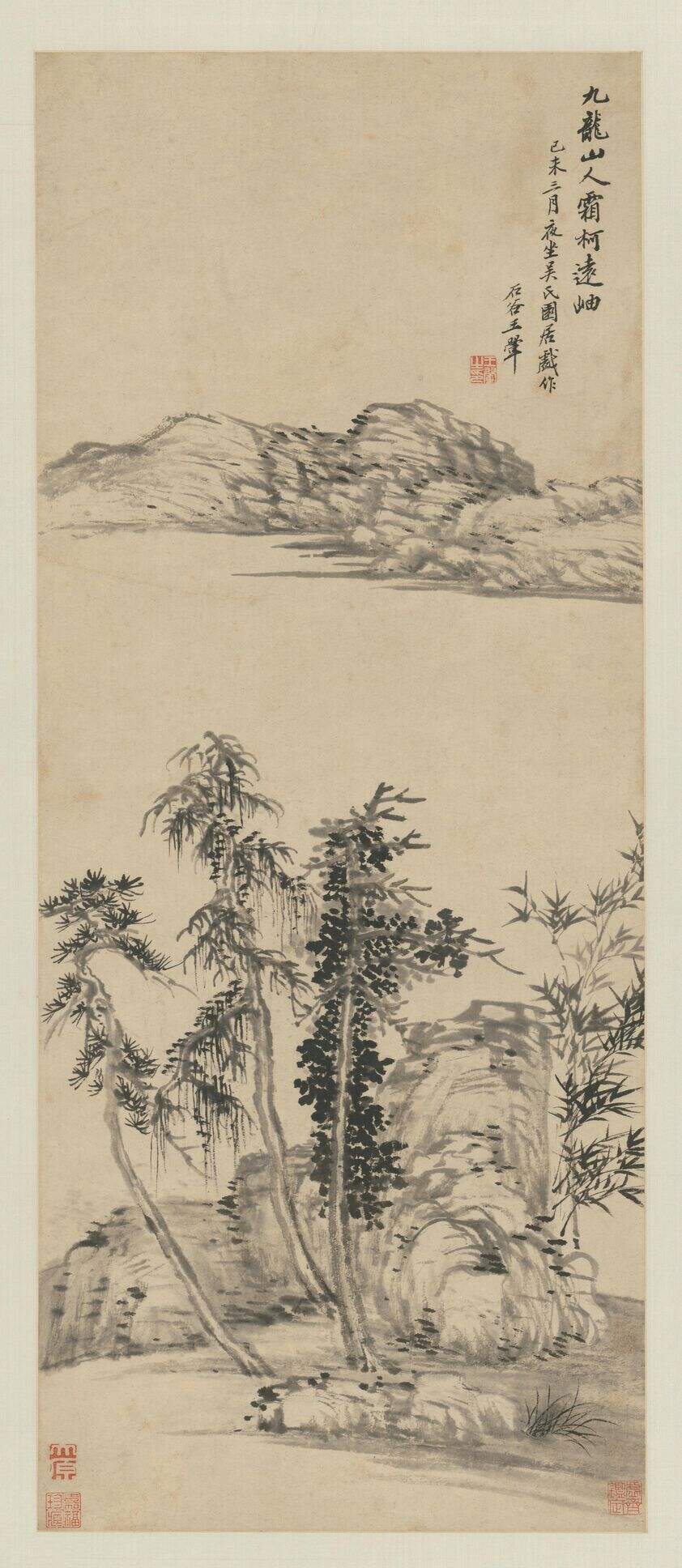 霜柯远岫图缩略图