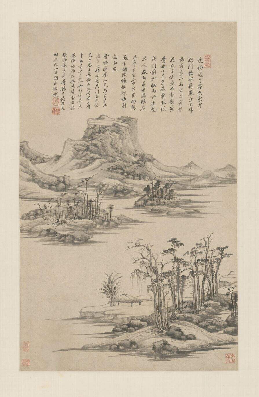 仿倪云林溪亭山色图缩略图