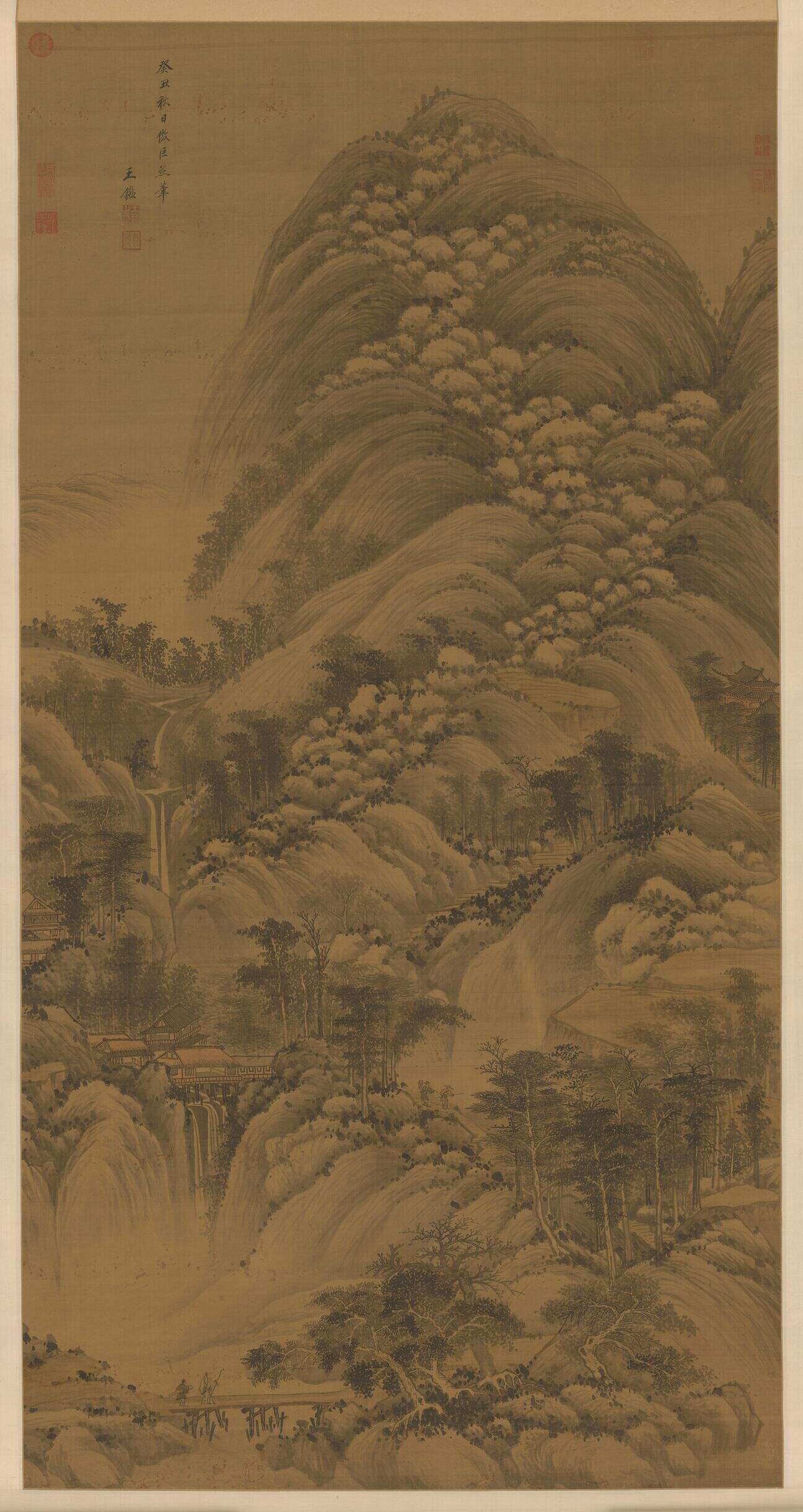 仿巨然山水缩略图