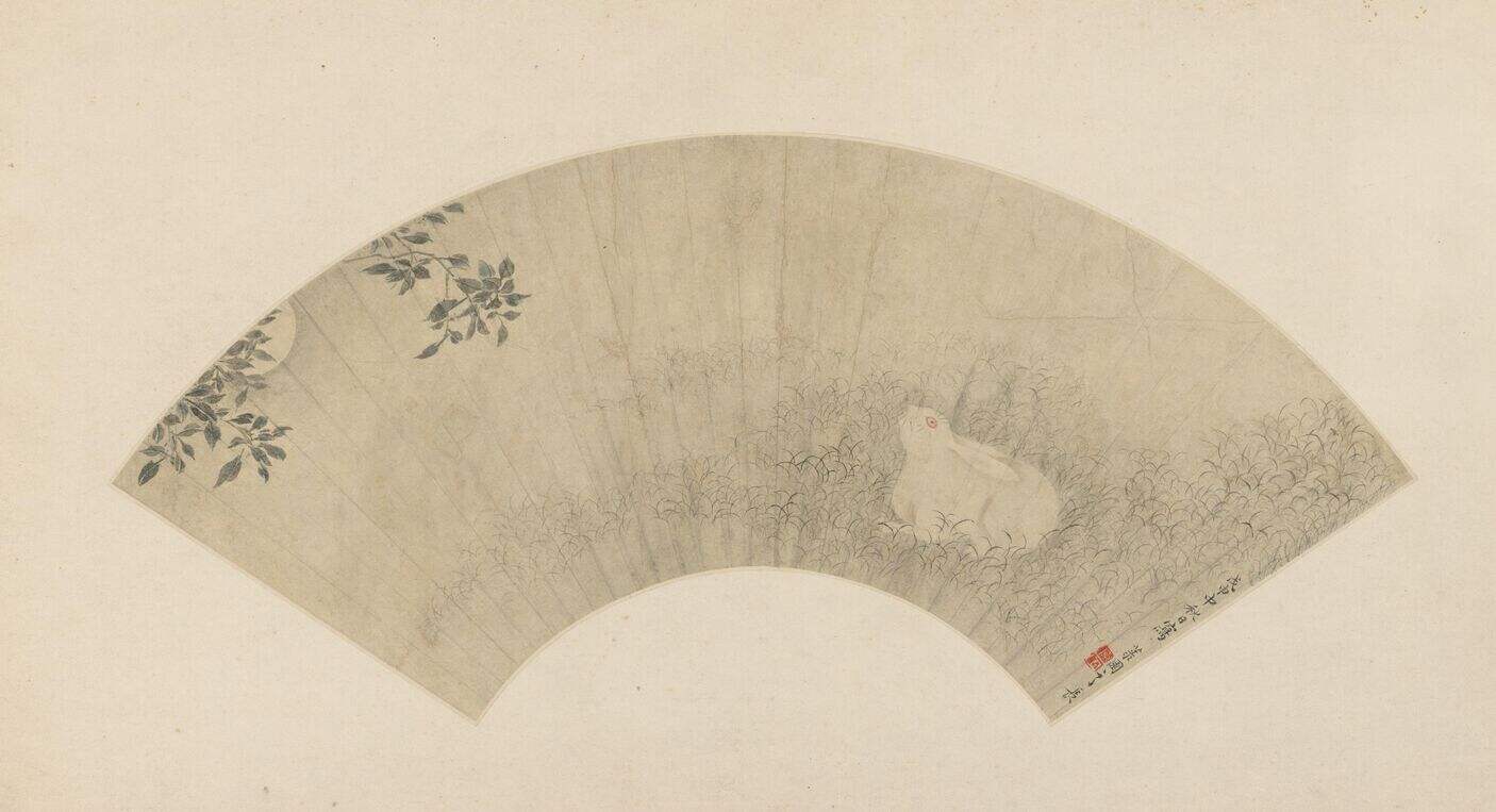 桂花月兔图缩略图
