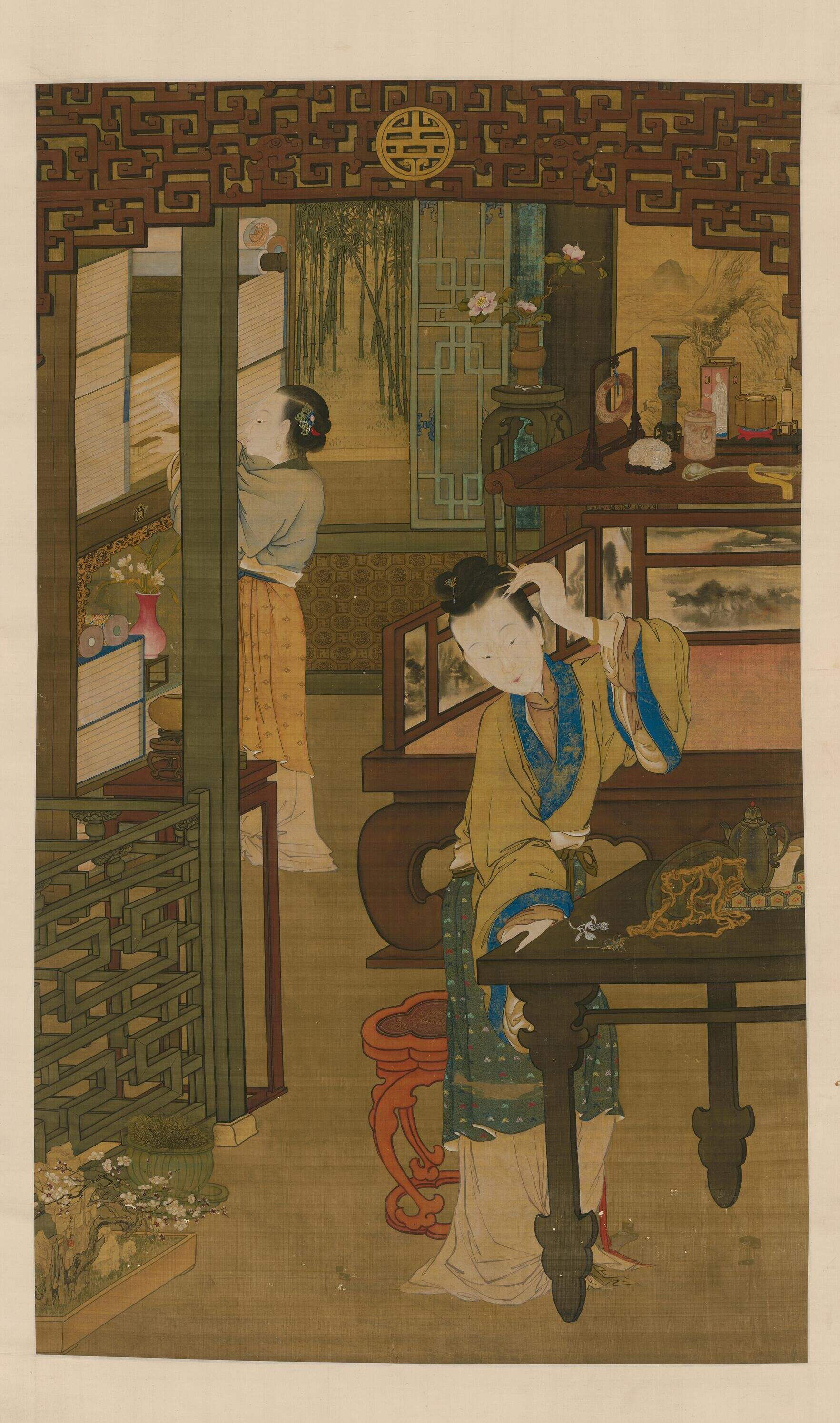 仕女簪花图缩略图