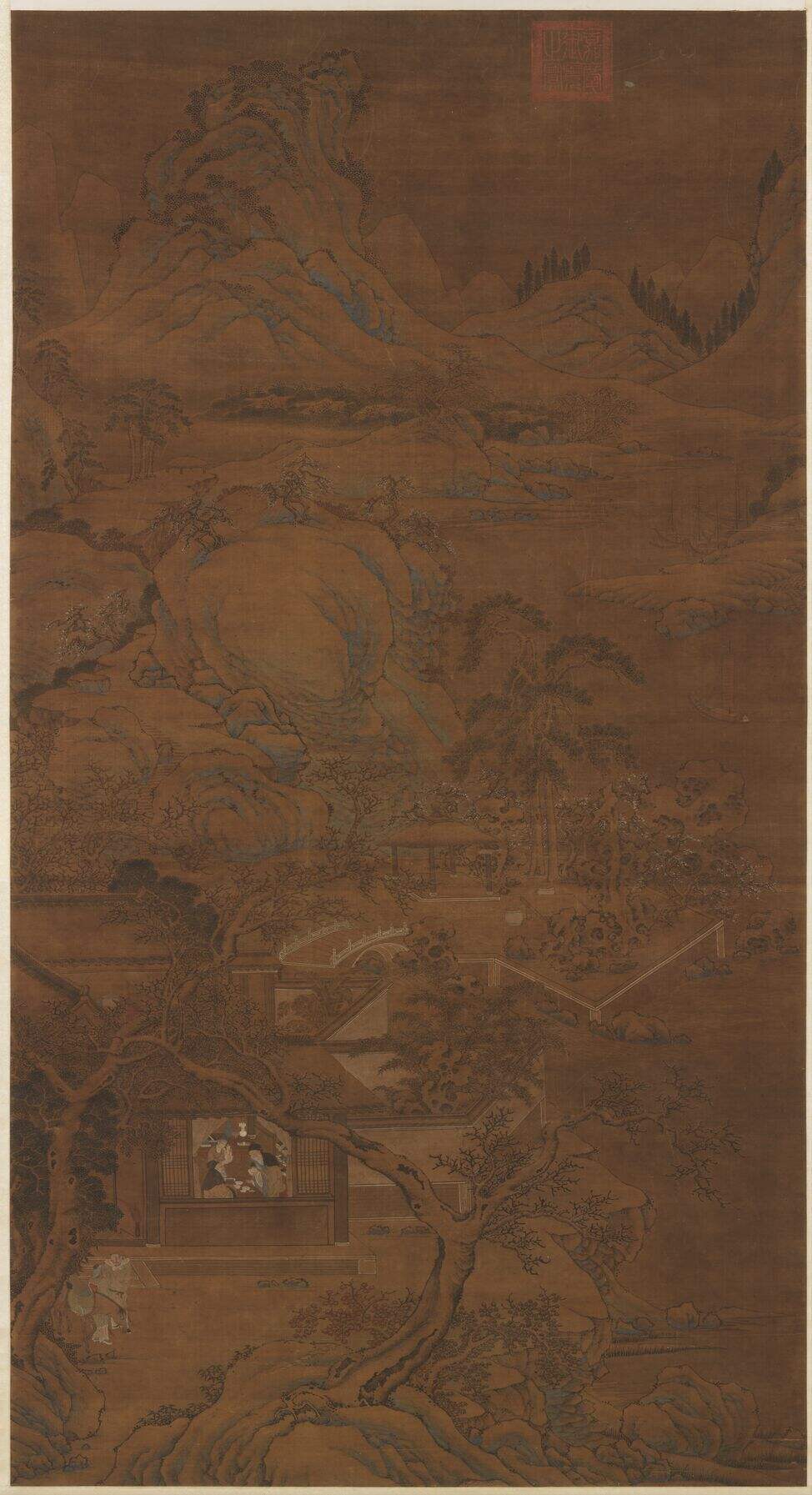 寒林茗话图缩略图