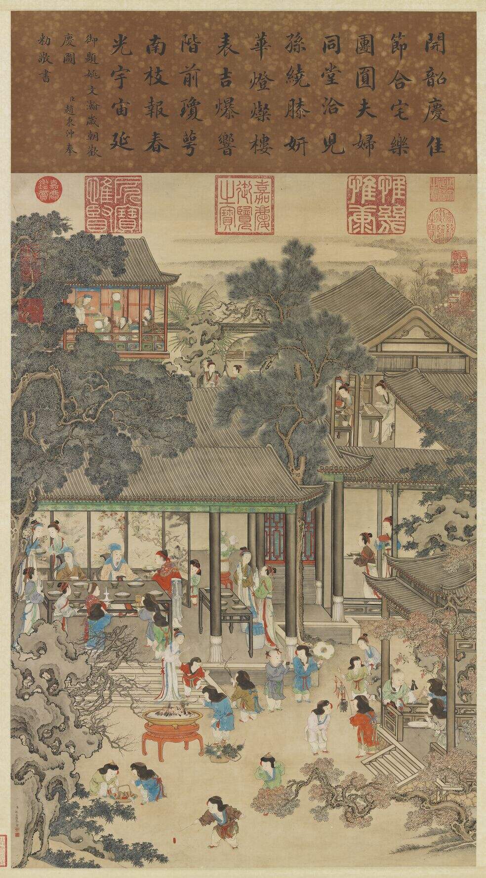 岁朝欢庆图缩略图