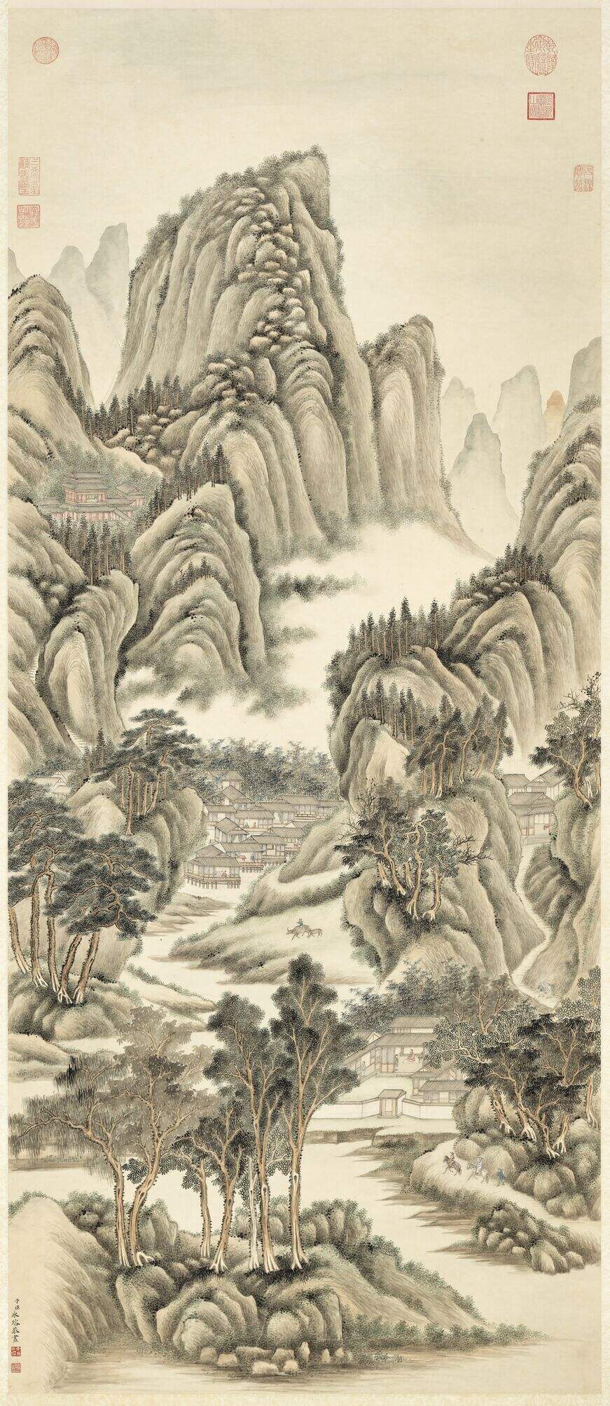 春山游骑图缩略图