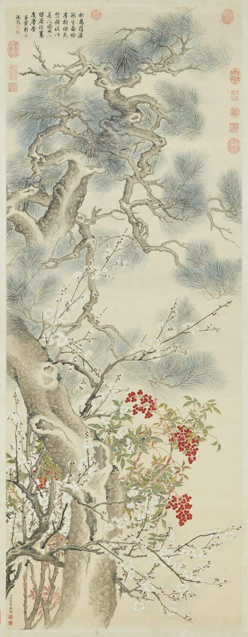 岁寒三益图缩略图