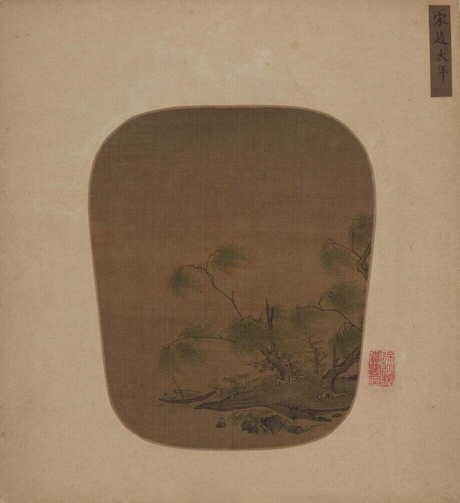柳岸泊舟图缩略图