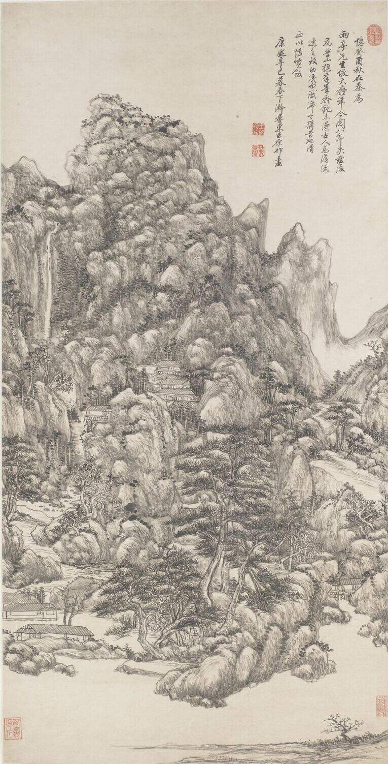 仿王蒙山水图缩略图