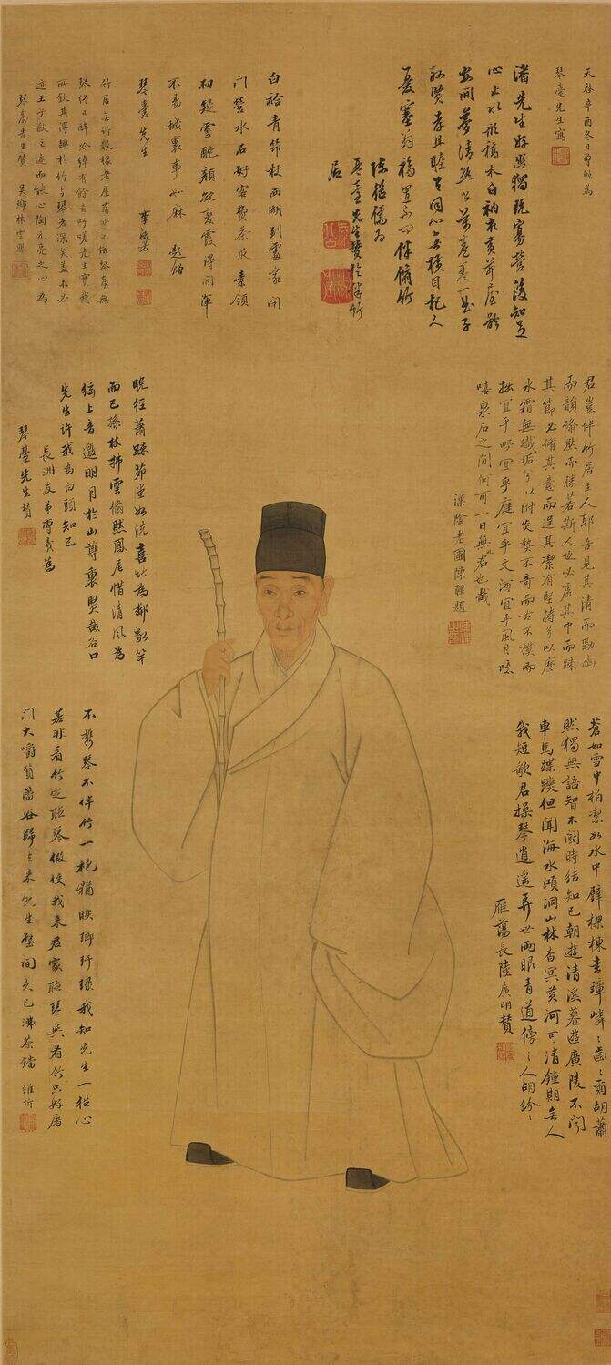 潘琴台肖像图轴缩略图