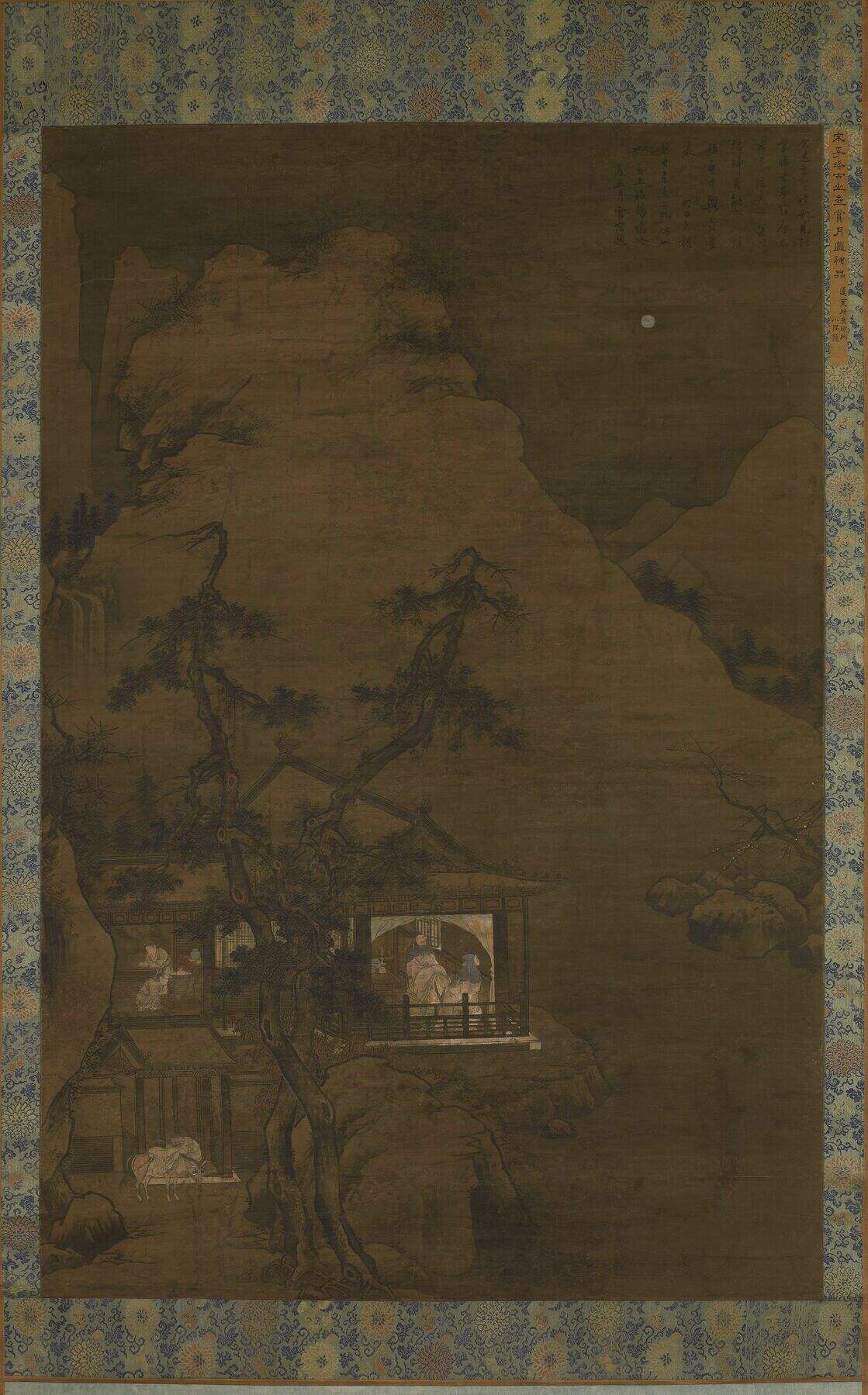 山斋赏月图缩略图