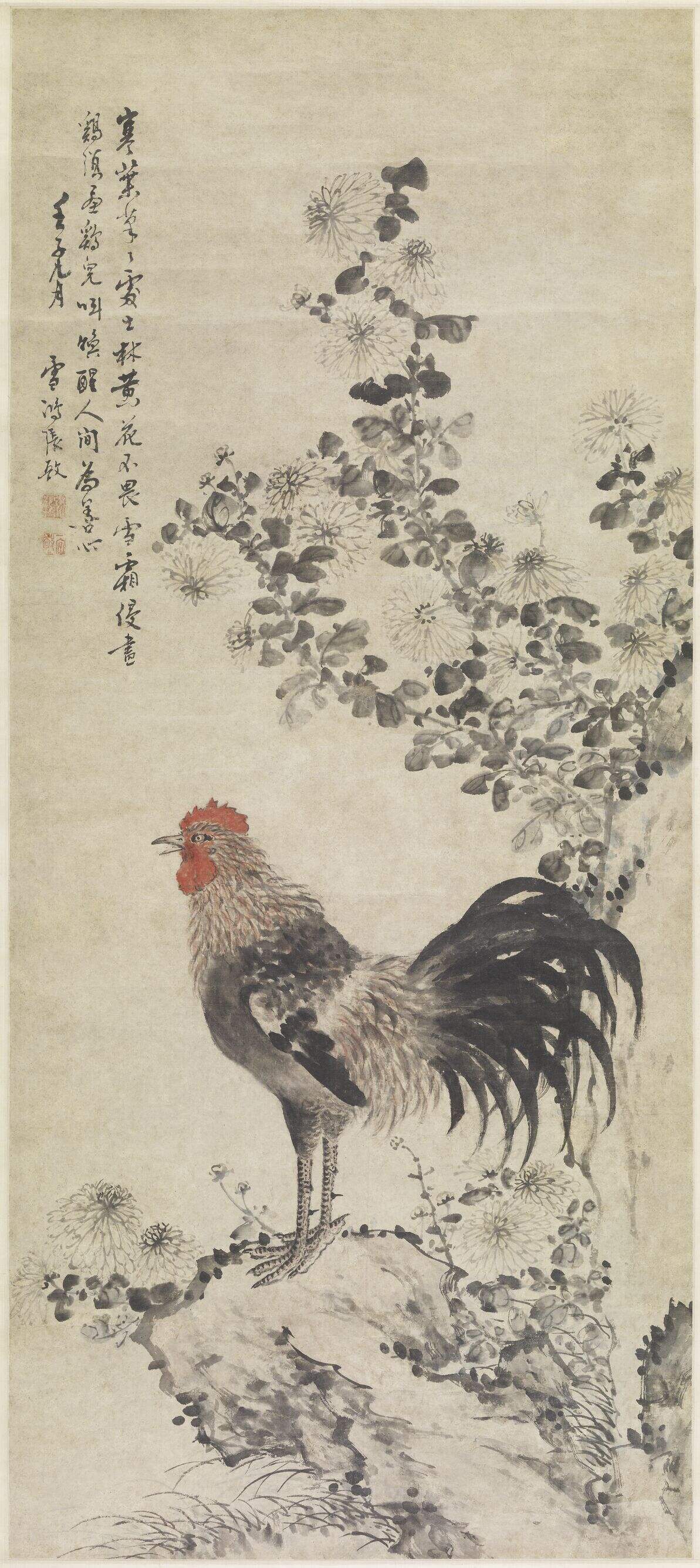 秋菊公鸡图缩略图