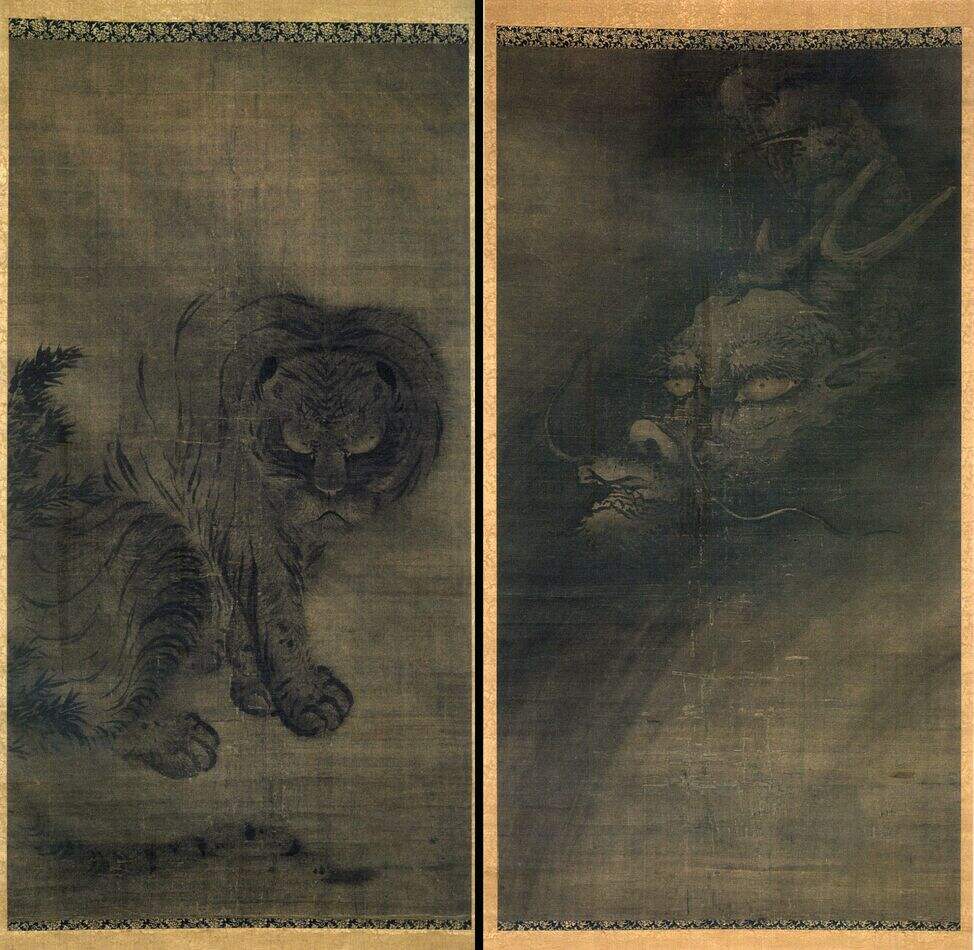 龙虎图对轴缩略图