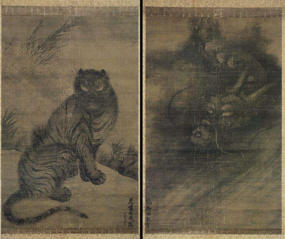 龙虎图对轴缩略图
