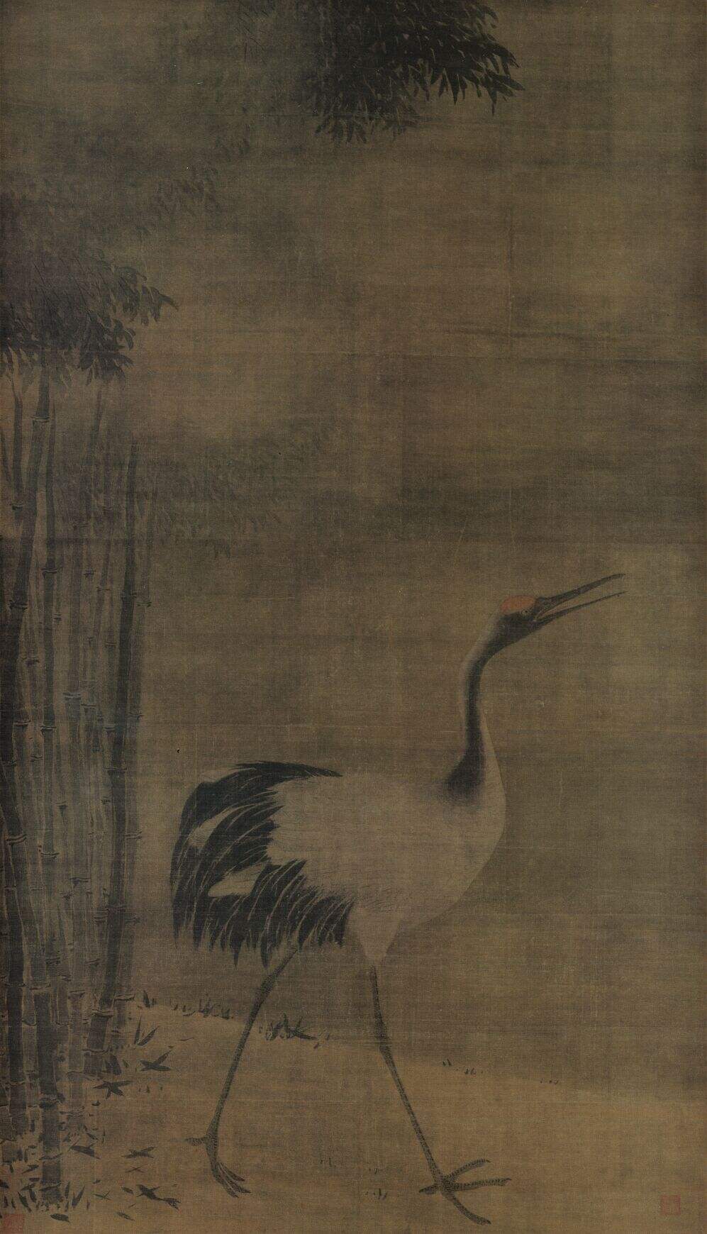观音猿鹤图缩略图