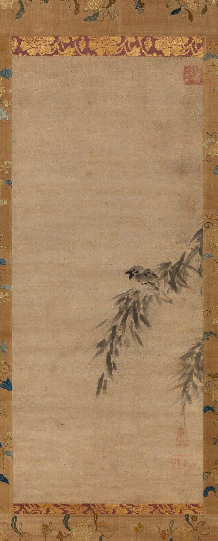 竹雀图缩略图