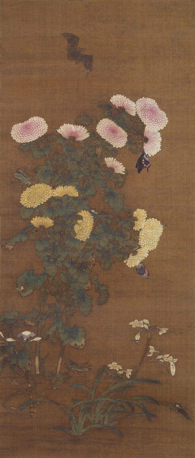 草虫图对幅-左缩略图